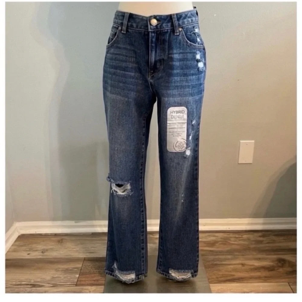 1822 DENIM Ripped Straight Leg Relaxed Jeans - Picture 6 of 12